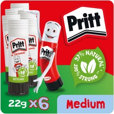 Pritt Glue Stick - 22g - Pack of 6
